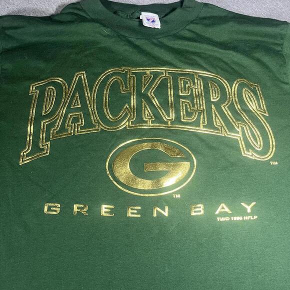 Vintage 7 seven logo 1997 Green Bay Packers Men’s Large Vintage T-Shirt - Picture 2 of 6
